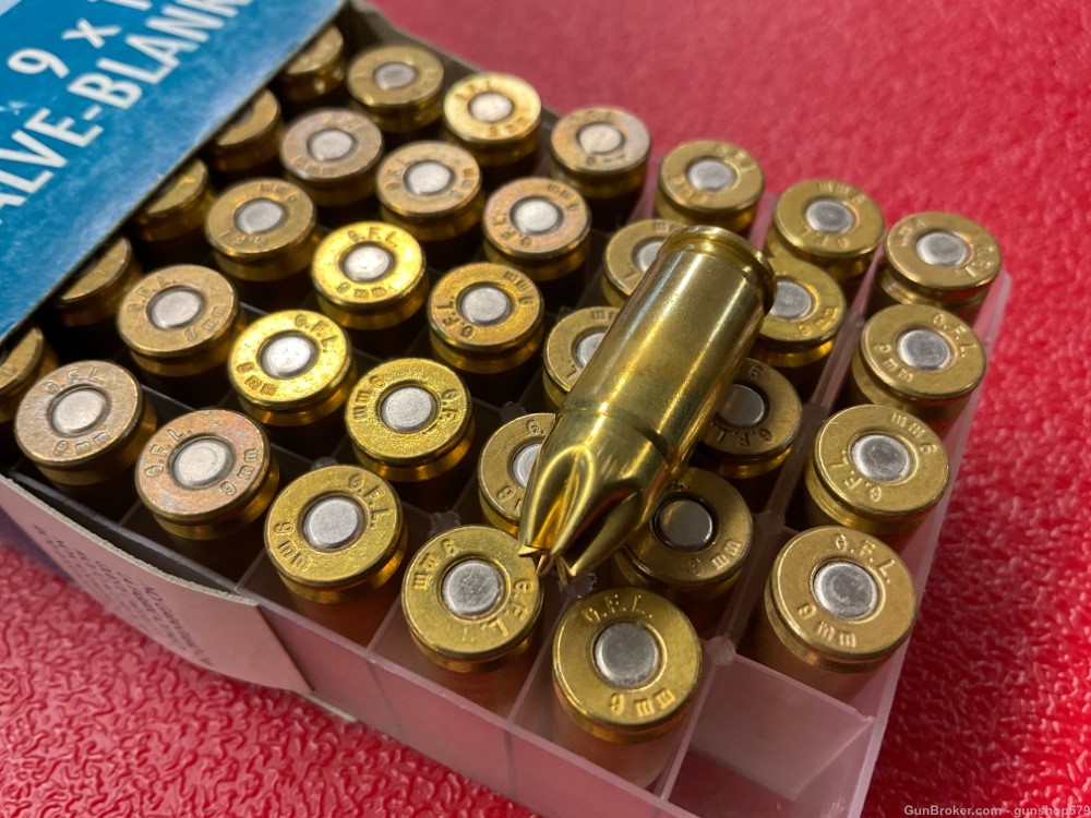 FIOCCHI 9MM LUGER BLANK ROUNDS BRASS CASED 50 ROUND BOX SALE CHEAP 9X19-img-2