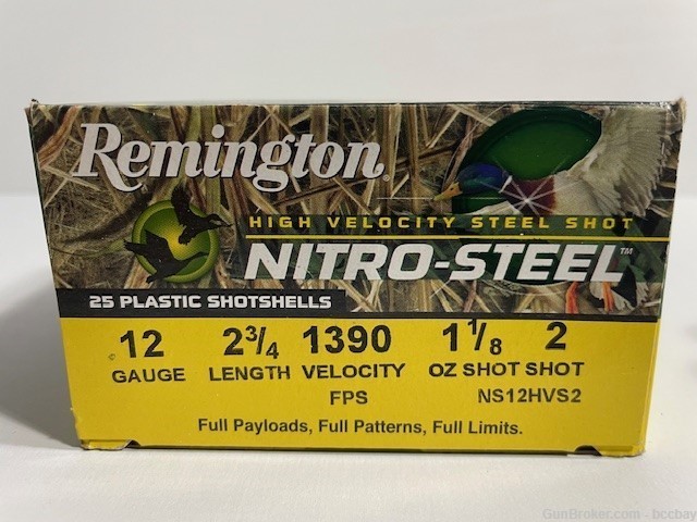 Remington 12ga Nitro-Steel High Velocity Magnum 2 3/4" 1 1/8oz #2 250rds-img-1