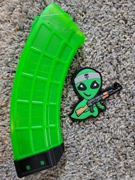 US Palm AK47 Alien green 30rd Magazine with patch special edition 7.62x39-img-0