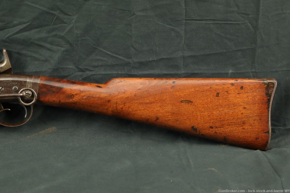 US Union Cavalry Civil War Smith Carbine .50 Cal Percussion Rifle Antique-img-11