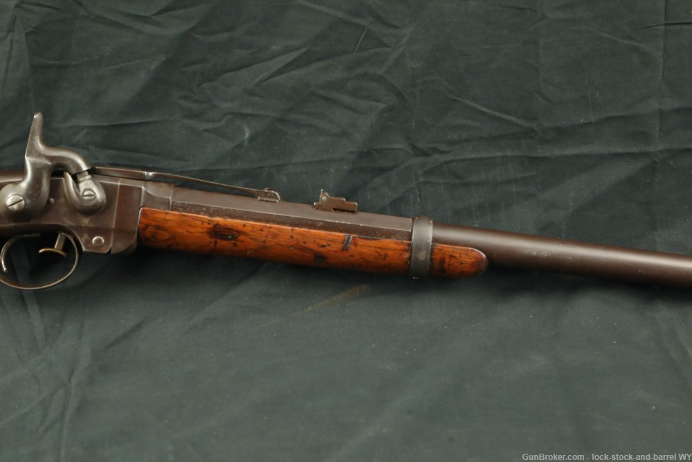 US Union Cavalry Civil War Smith Carbine .50 Cal Percussion Rifle Antique-img-5