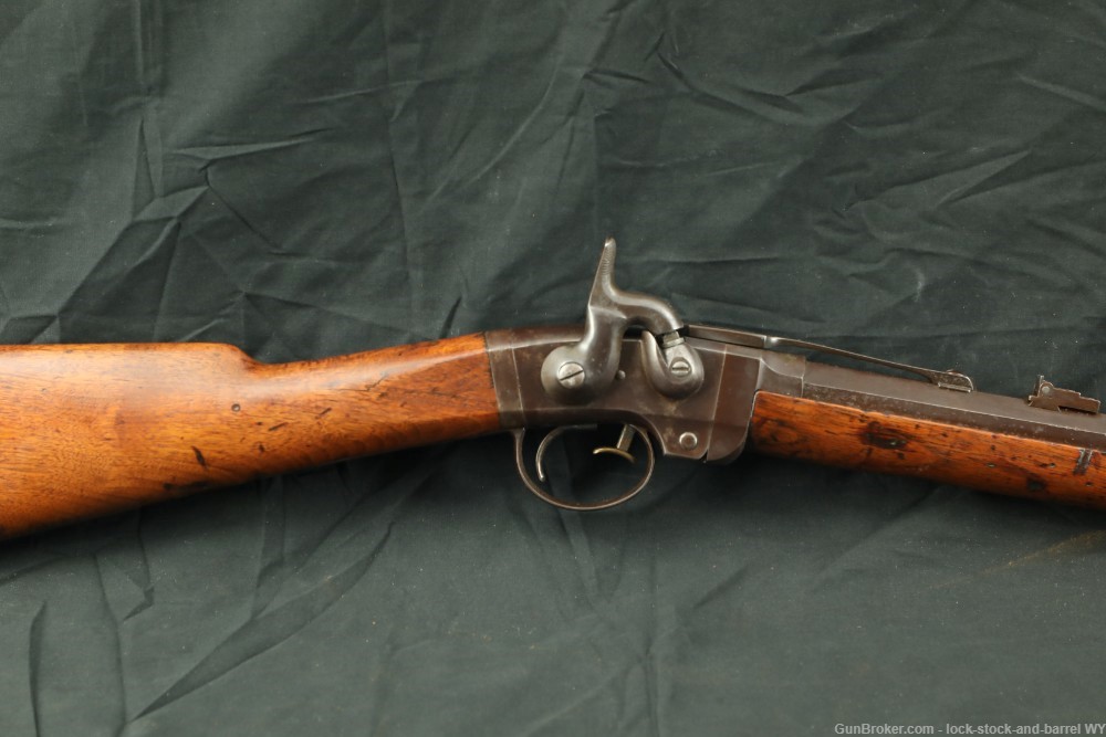 US Union Cavalry Civil War Smith Carbine .50 Cal Percussion Rifle Antique-img-4