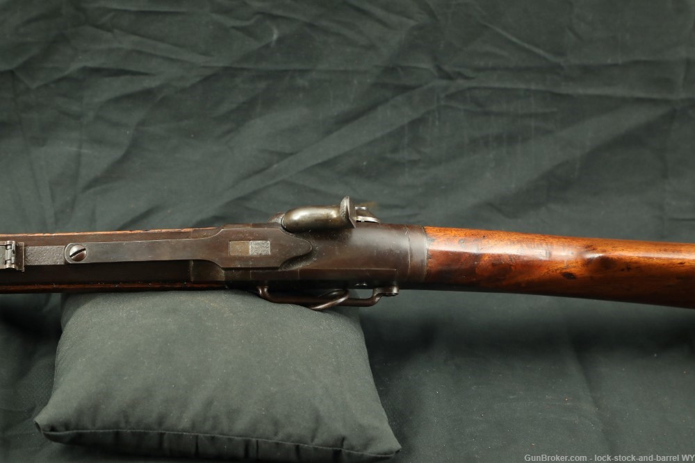 US Union Cavalry Civil War Smith Carbine .50 Cal Percussion Rifle Antique-img-14