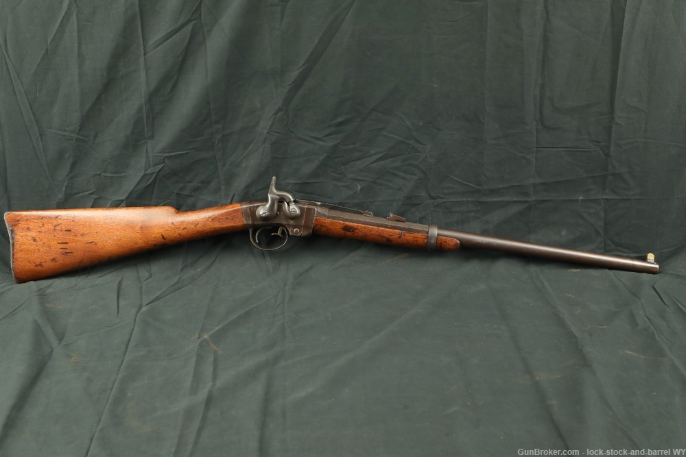 US Union Cavalry Civil War Smith Carbine .50 Cal Percussion Rifle Antique-img-2