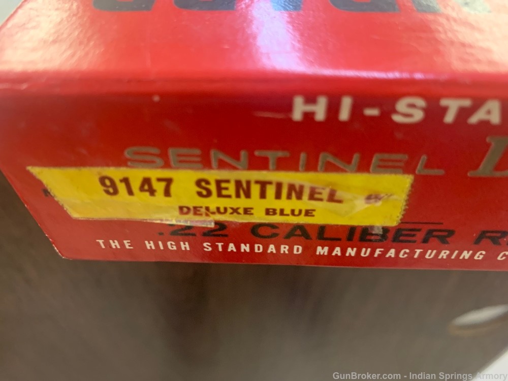 HI-STANDARD HIGH STANDARD SENTINEL DELUXE 6" .22 LR NINE W/ BOX R-106-img-11
