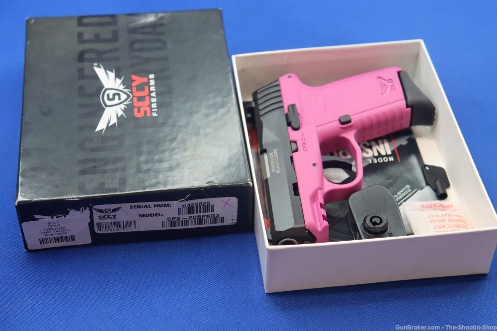 SCCY Industries Model CPX-2 GEN3 Pistol 9MM Luger 2-TONE PINK BLK 10RD LNIB-img-10