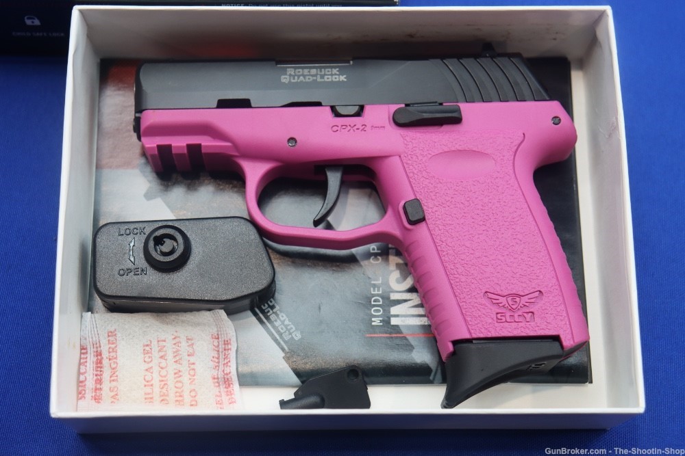 SCCY Industries Model CPX-2 GEN3 Pistol 9MM Luger 2-TONE PINK BLK 10RD LNIB-img-1