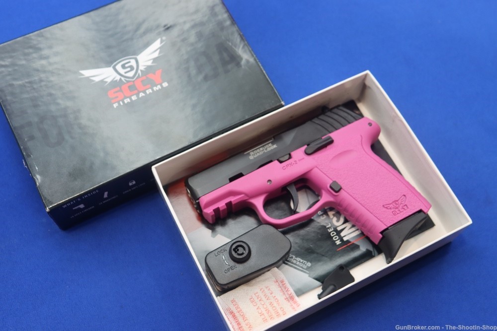 SCCY Industries Model CPX-2 GEN3 Pistol 9MM Luger 2-TONE PINK BLK 10RD LNIB-img-0