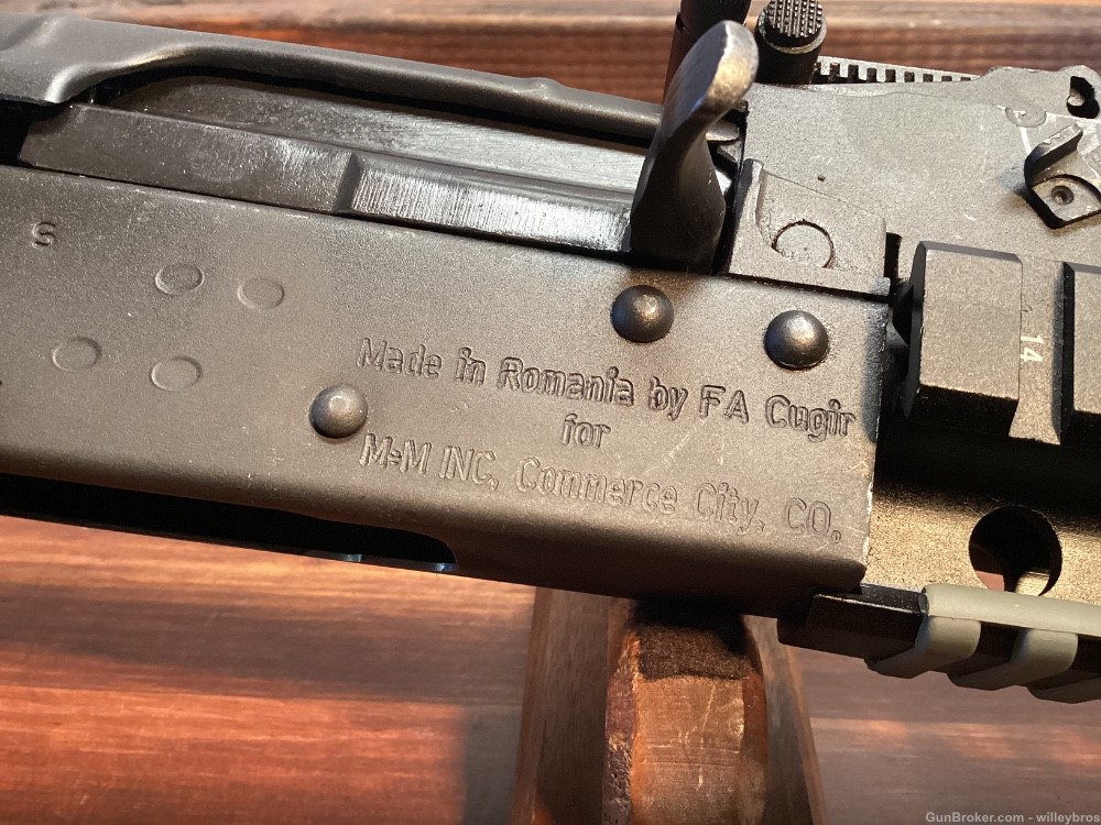 Project Cugir M10 7.62x39mm 16” AK Magpul Stock Railed Handguard Good Bore-img-6