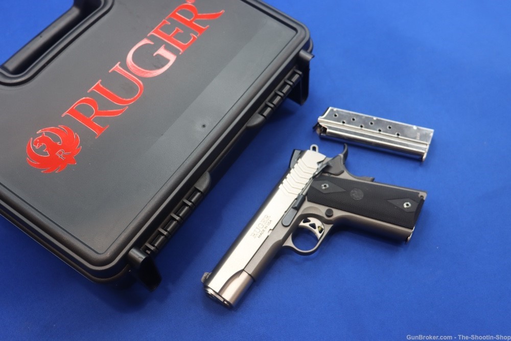 Ruger SR1911 LIGHTWEIGHT COMMANDER Pistol 1911 9MM Stainless 2-TONE 6722 SS-img-0