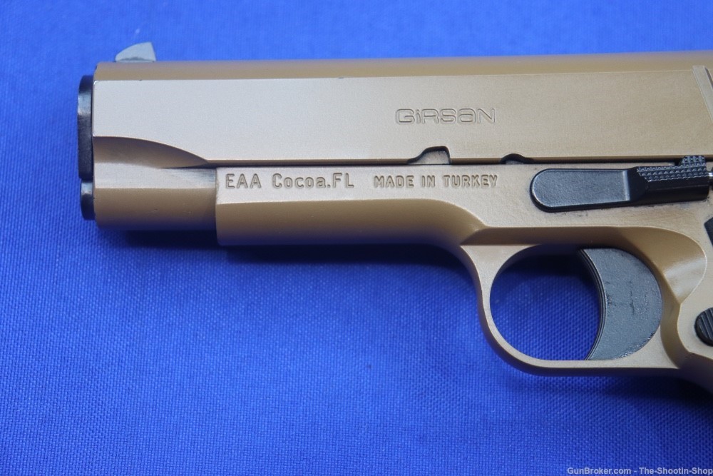 EAA Girsan Model MC 1911 Commander Pistol 45ACP 4.25" C XLV Dark Earth FDE-img-1