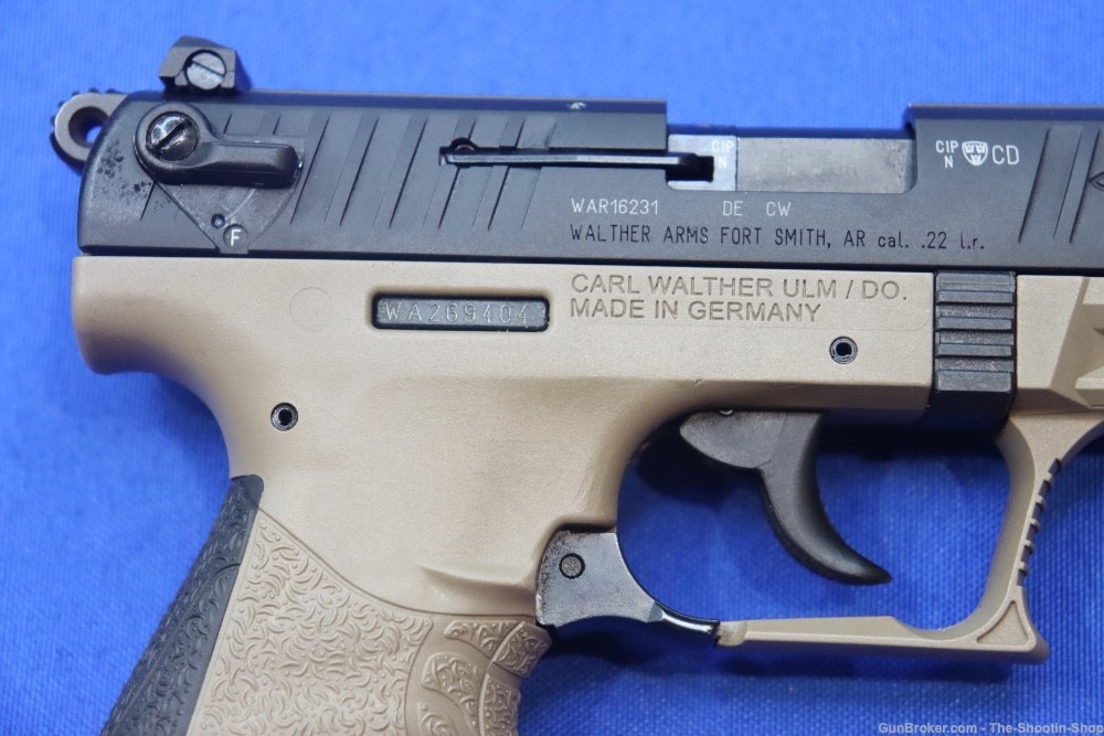 Walther Model P22 CA Compact Pistol 22LR 10RD 2-TONE FDE P22CA SA 22 NR-img-8