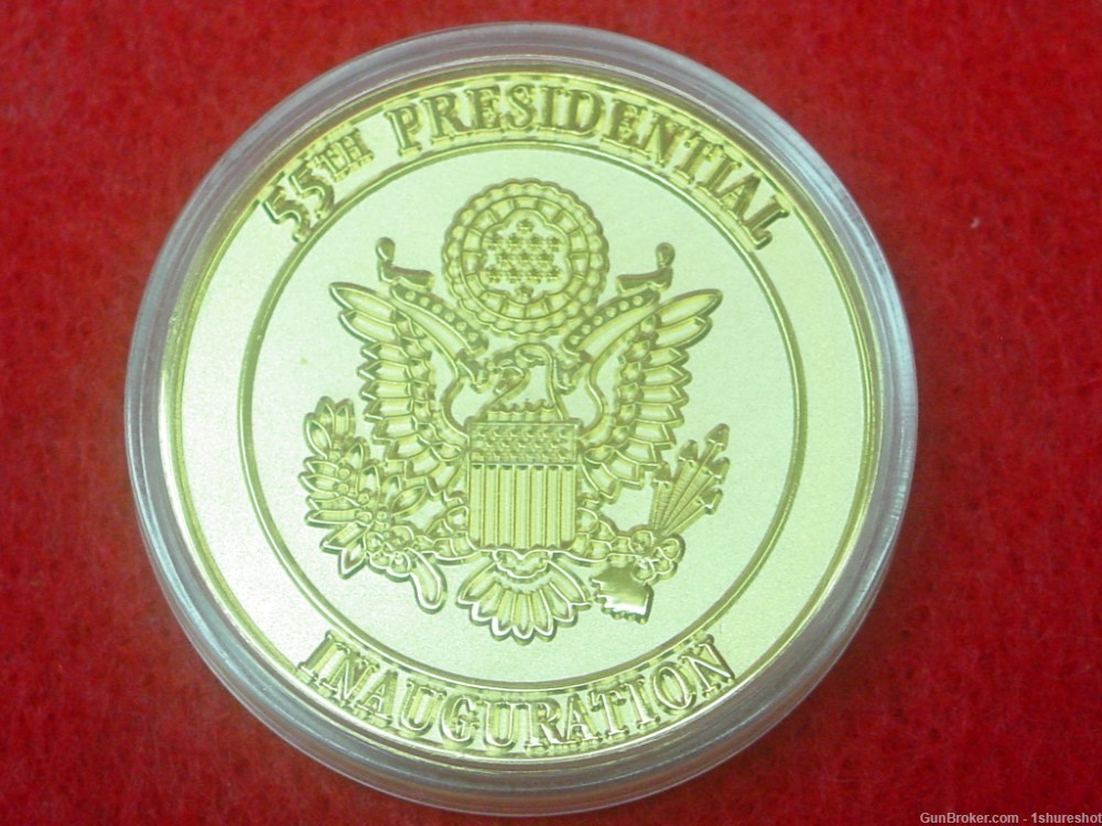 2005 55TH PRESIDENTIAL INAUGURATION BUSH \ CHENEY COMMEMORATIVE GEM COIN-img-1