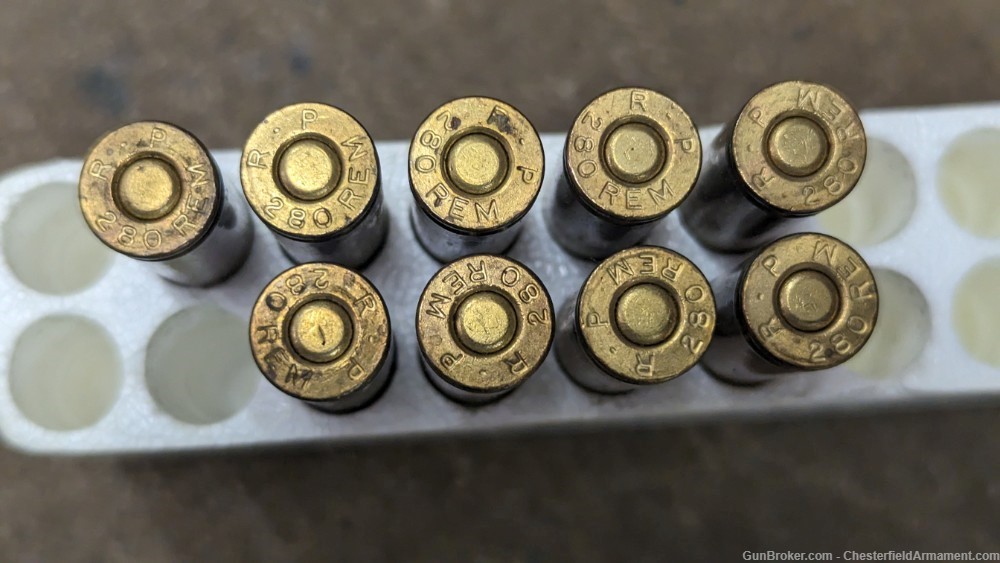 280 Remington factory ammo, 9 rounds  -img-1