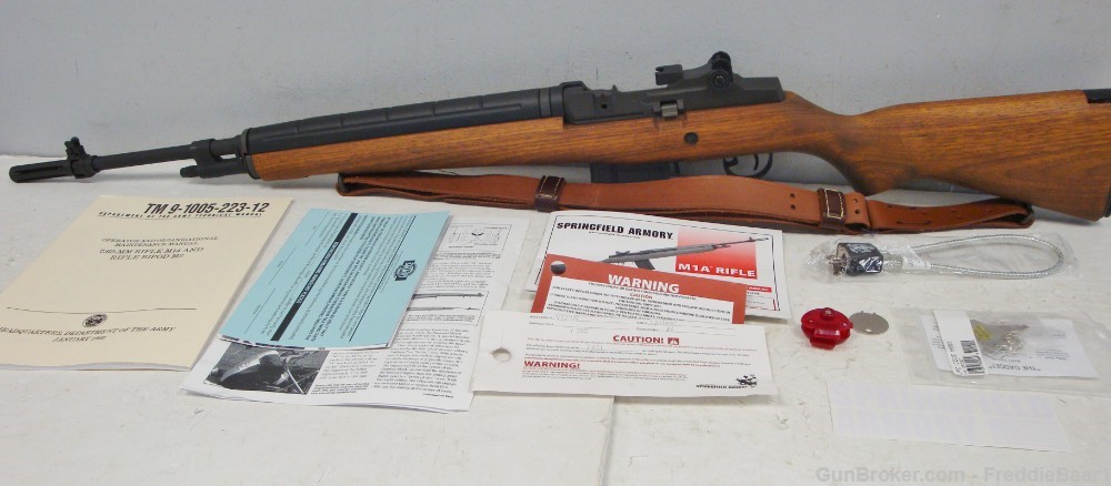 Springfield Armory M1A Loaded .308 Win. 22"  Walnut Stock Blue NEW IN CASE!-img-2