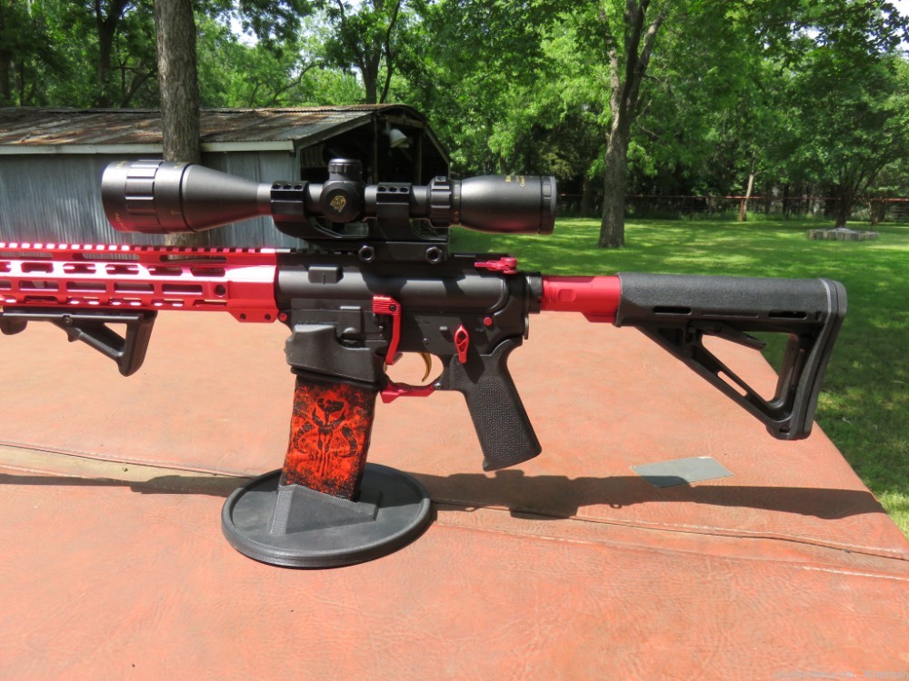 DPMS A-15 5.56 NATO GameKing 3.5-10x44 Scope { Lil Red } Very Nice!-img-11