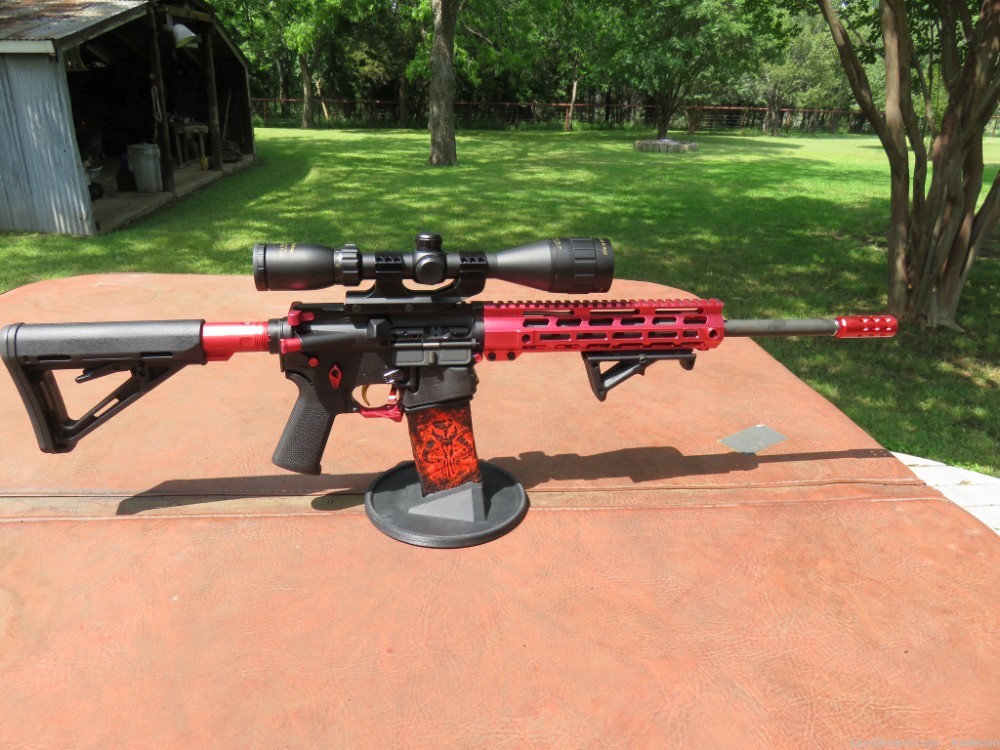 DPMS A-15 5.56 NATO GameKing 3.5-10x44 Scope { Lil Red } Very Nice!-img-16