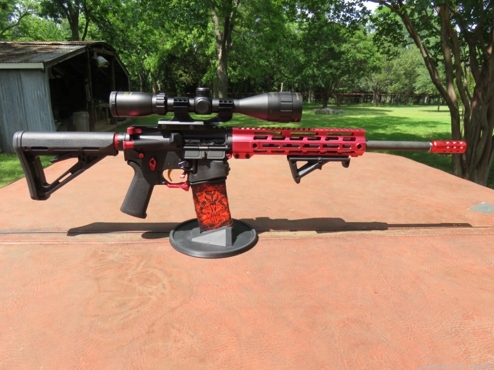 DPMS A-15 5.56 NATO GameKing 3.5-10x44 Scope { Lil Red } Very Nice!-img-21