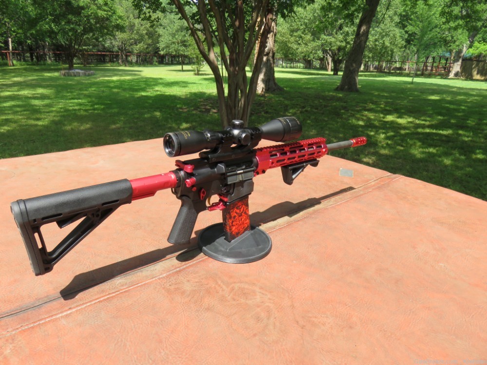 DPMS A-15 5.56 NATO GameKing 3.5-10x44 Scope { Lil Red } Very Nice!-img-22