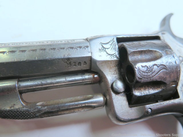 Antique Wesson & Harrington Number 2 22rf Spur Tigger Rev Ivory Engraved-img-7