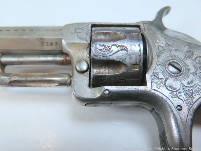 Antique Wesson & Harrington Number 2 22rf Spur Tigger Rev Ivory Engraved-img-5