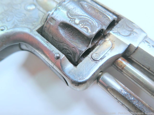 Antique Wesson & Harrington Number 2 22rf Spur Tigger Rev Ivory Engraved-img-16