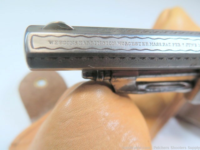 Antique Wesson & Harrington Number 2 22rf Spur Tigger Rev Ivory Engraved-img-2