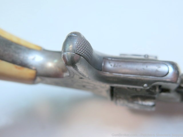 Antique Wesson & Harrington Number 2 22rf Spur Tigger Rev Ivory Engraved-img-15