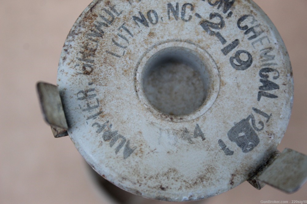 WW2 Grenade Launcher Adapter Cup Smoke Grenade Dated 1944-img-3