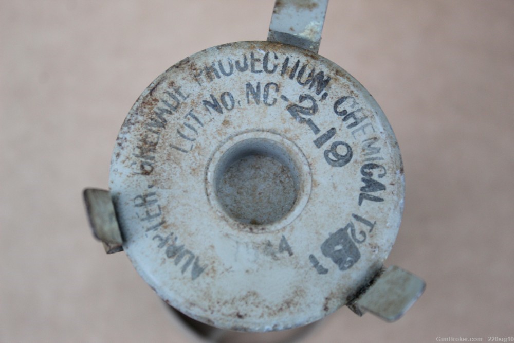 WW2 Grenade Launcher Adapter Cup Smoke Grenade Dated 1944-img-2