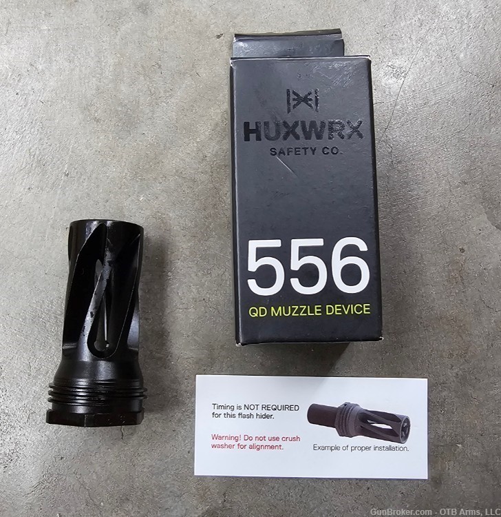 HUXWRX Flash Hider-QD 556 1/2-28 5.56mm/.223 -img-0