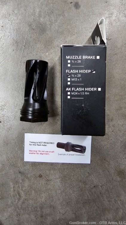 HUXWRX Flash Hider-QD 556 1/2-28 5.56mm/.223 -img-1