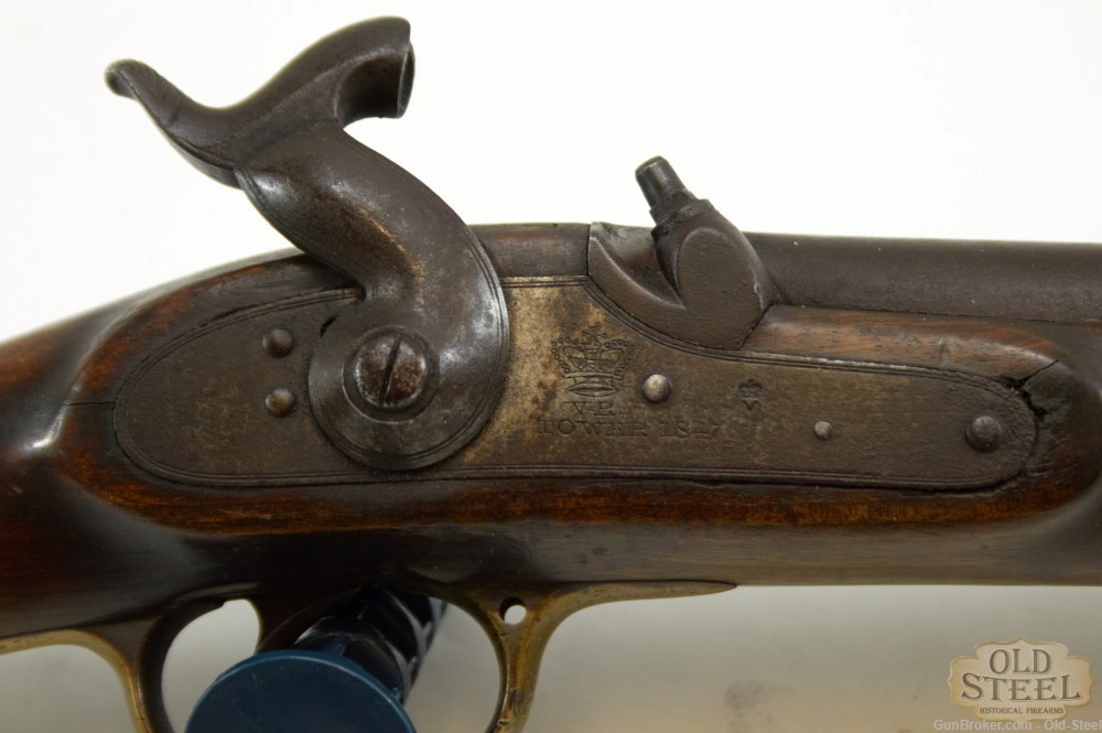 British VR Tower Pattern 1840 Constabulary Carbine 58 Cal Antique Musket-img-12