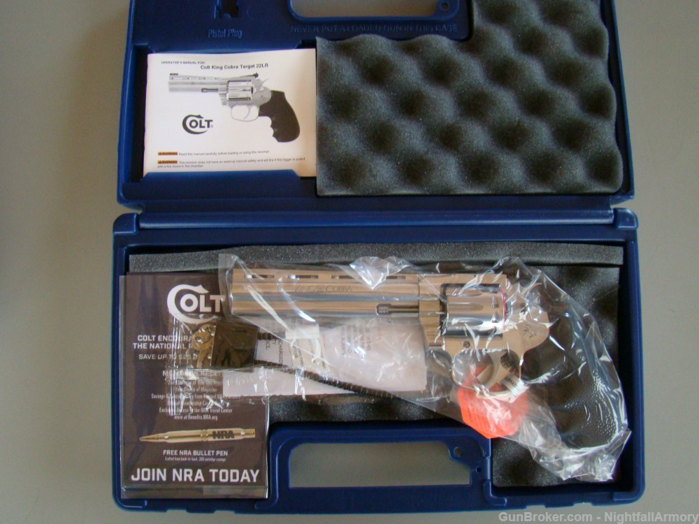 Colt King Cobra Target .22LR Revolver 6" SS10rd 22 Baby Snake NEW ! NR $-img-2