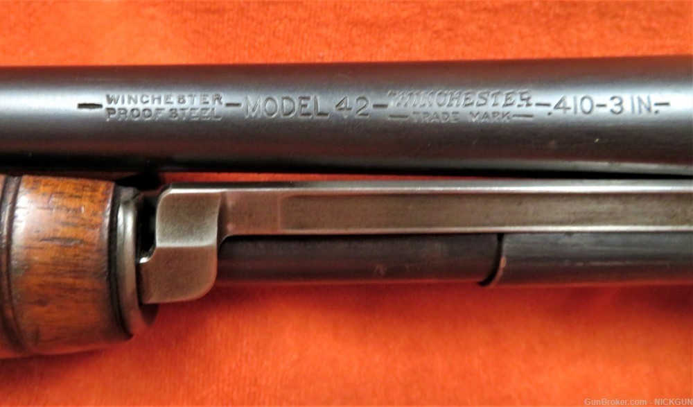 Winchester model 42 pump shotgun 410 gauge "Pre-War"-img-7