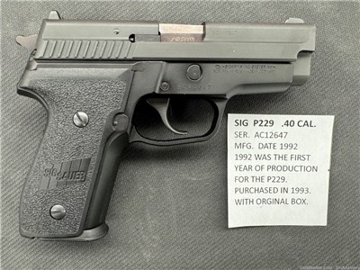 Sig Sauer P229 40S&W 1992 Production Made In Germany