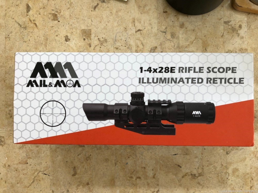 mil moa 1-4x scope  AR15 M4 -img-1