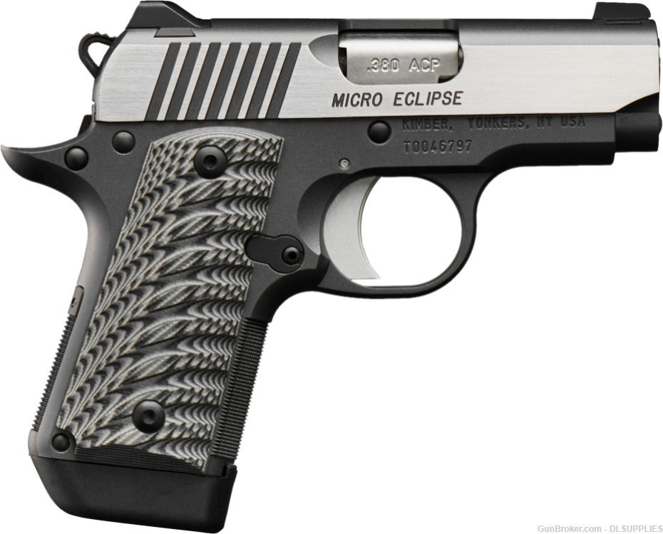 KIMBER MICRO ECLIPSE TWO-TONE STAINLESS CHARCOAL GRAY 2.75" BBL .380ACP-img-0