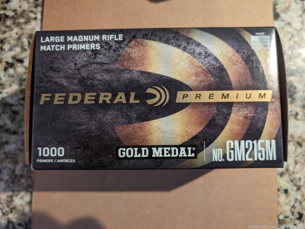 Federal Premium Large Magnum Rifle Match No. GM215M - 1000 primers-img-0