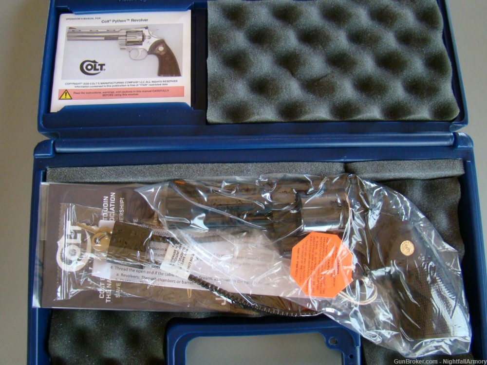 Colt Python 4.25" Blued 357 MAG 4" PYTHON-BP4WTS .357 Magnum NEW snake NR $-img-3
