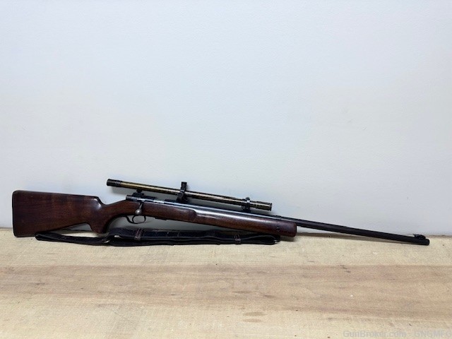 Beautiful Winchester model 75 Target .22LR Winchester 8x Scope DOM 1941-img-9