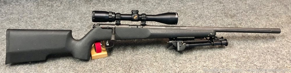 Savage Mark II TR .22lr Fluted heavy barrel bipod scope -img-0