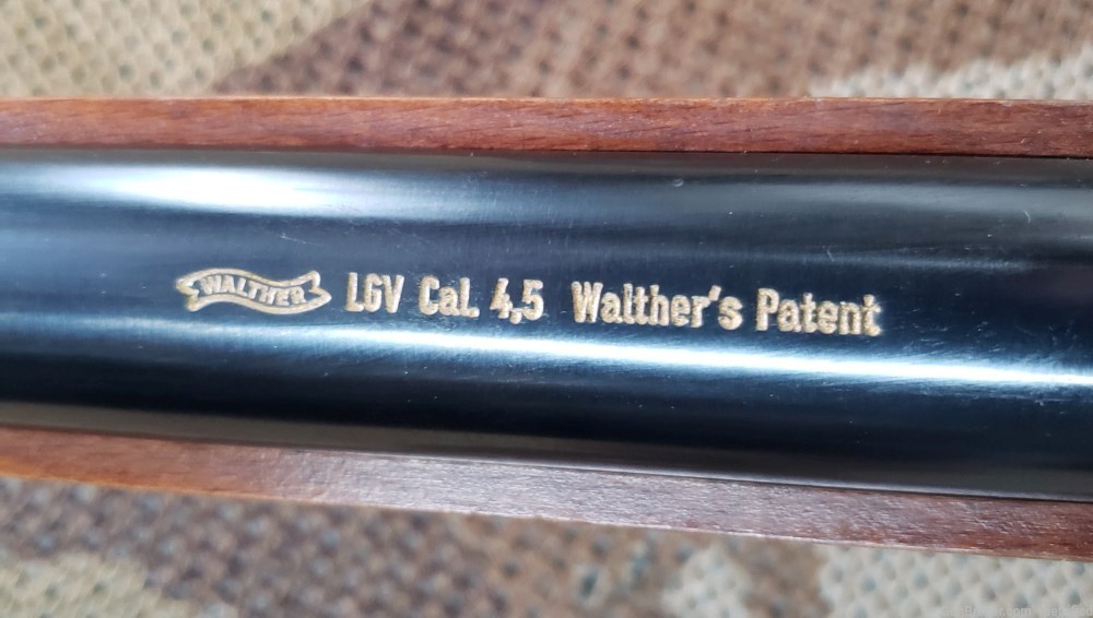 Rare Vtg.1968 Walther LGV Olympia Spring Pellet Rifle, 4.5mm, New Seal-img-1
