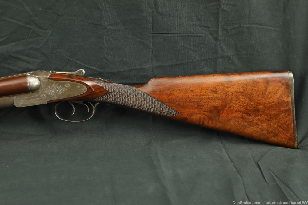 L.C. Smith Quality No. 3 Hammerless 28" 12 GA SXS Shotgun, 1891 Antique-img-12