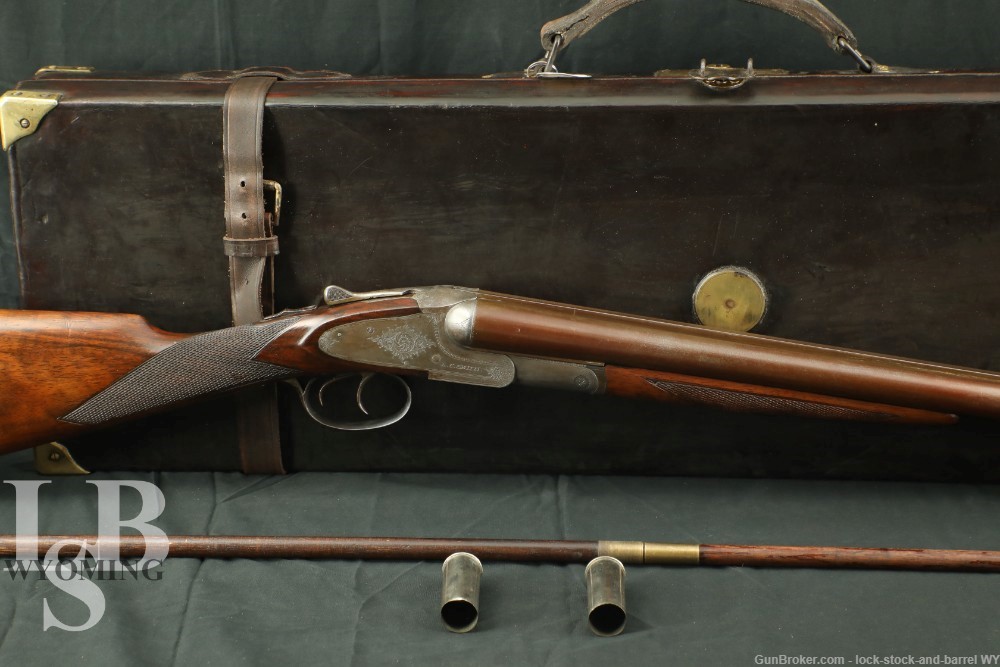 L.C. Smith Quality No. 3 Hammerless 28" 12 GA SXS Shotgun, 1891 Antique-img-0