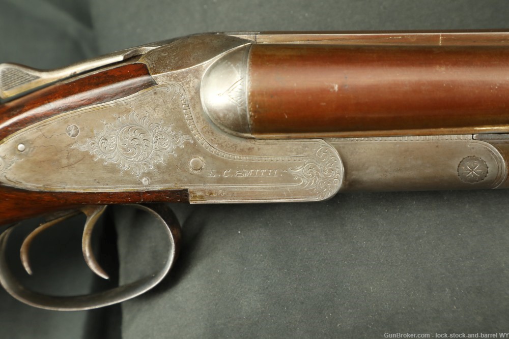 L.C. Smith Quality No. 3 Hammerless 28" 12 GA SXS Shotgun, 1891 Antique-img-28