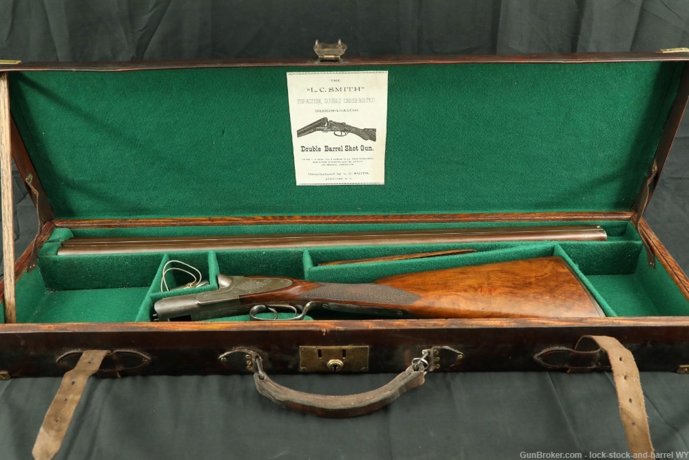 L.C. Smith Quality No. 3 Hammerless 28" 12 GA SXS Shotgun, 1891 Antique-img-49