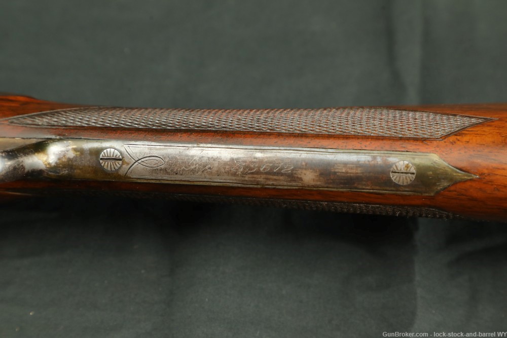 L.C. Smith Quality No. 3 Hammerless 28" 12 GA SXS Shotgun, 1891 Antique-img-33