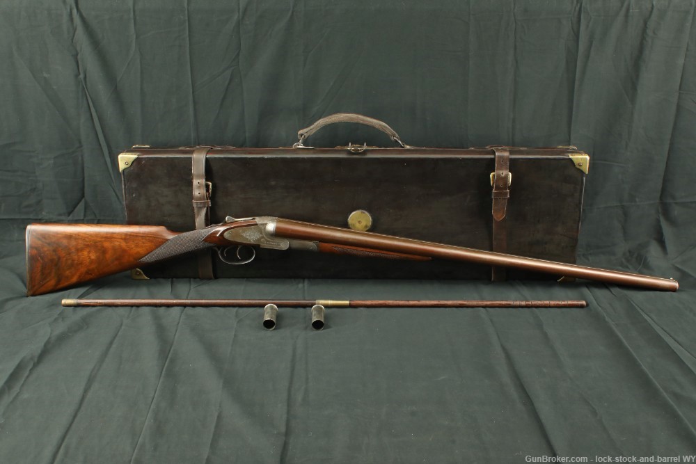 L.C. Smith Quality No. 3 Hammerless 28" 12 GA SXS Shotgun, 1891 Antique-img-2