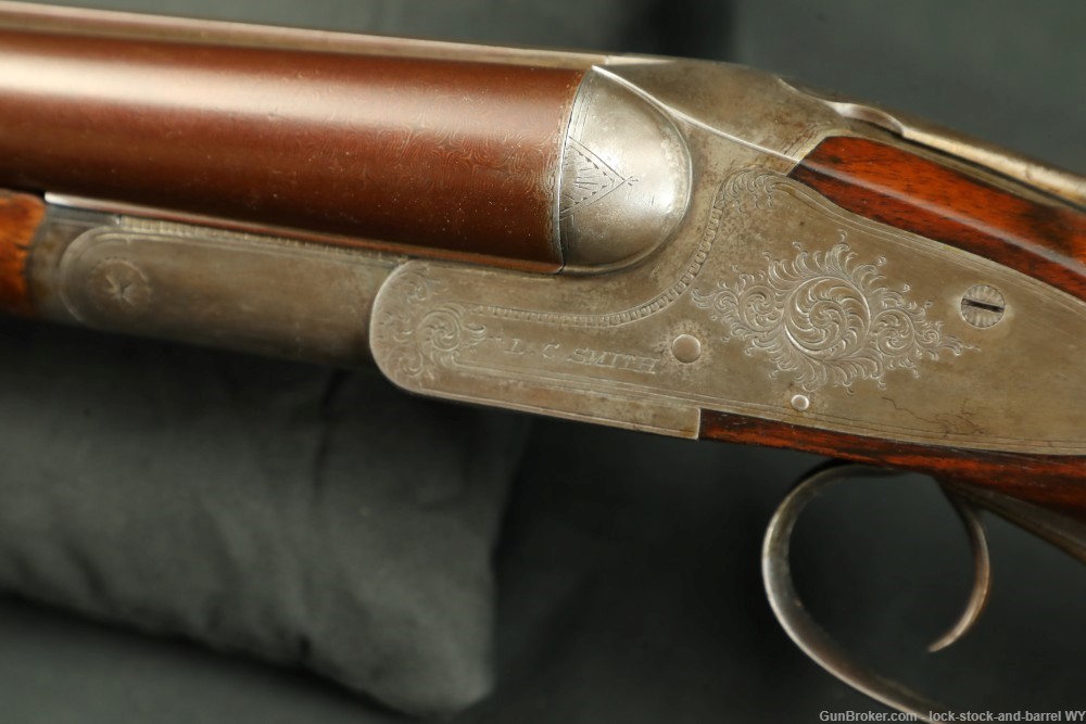 L.C. Smith Quality No. 3 Hammerless 28" 12 GA SXS Shotgun, 1891 Antique-img-31